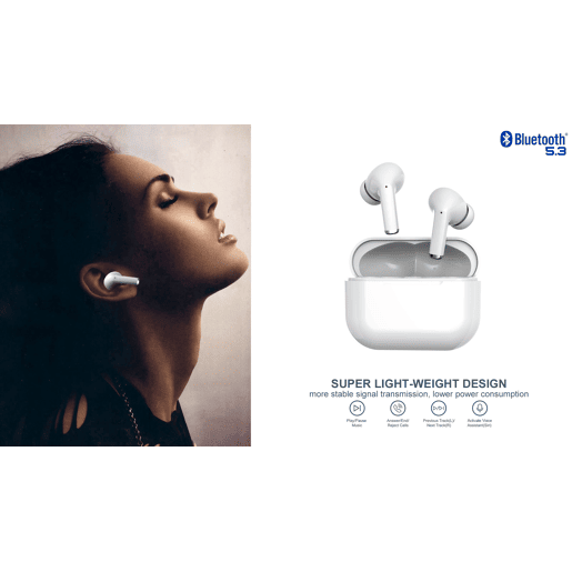 Fones de ouvido TWS In Ear DW2002 DAEWOO, Cor Branco.