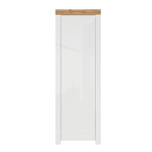 Móvel de corredor de 1 porta Hella Branco e Madeira Móvel de corredor de 1 porta Hella Branco e Madeira