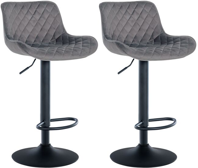 Set de 2 taburetes de bar minosa 81x48x54 cm