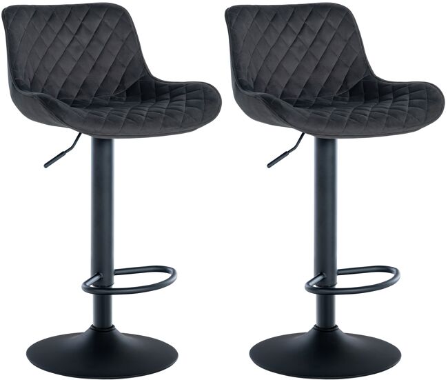 Set de 2 taburetes de bar minosa 81x48x54 cm