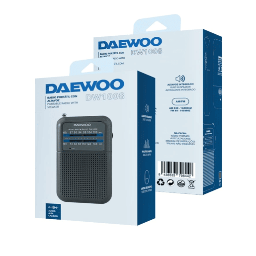 Rádio Portátil com Alto-falante DW1008