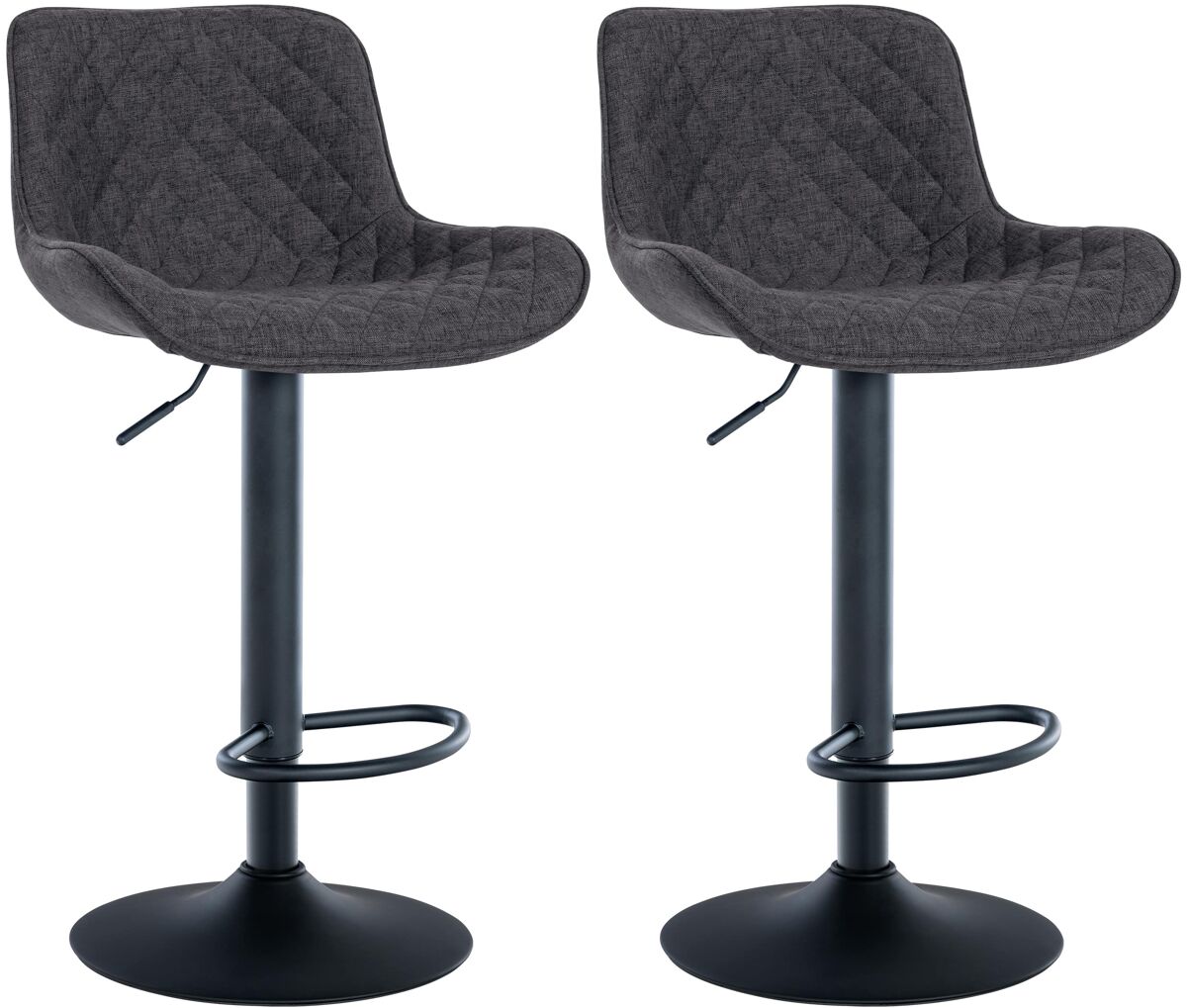 Set de 2 taburetes de bar minosa 81x48x54 cm