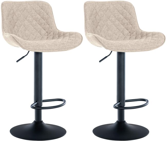 Set de 2 taburetes de bar minosa 81x48x54 cm