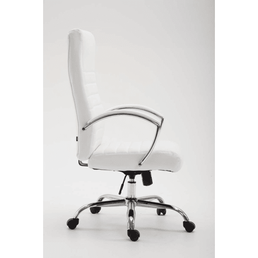 Silla de Oficina XL Valais Simil cuero Blanco 68X60X110 cm