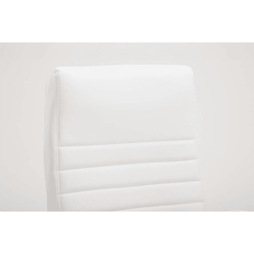 Silla de Oficina XL Valais Simil cuero Blanco 68X60X110 cm