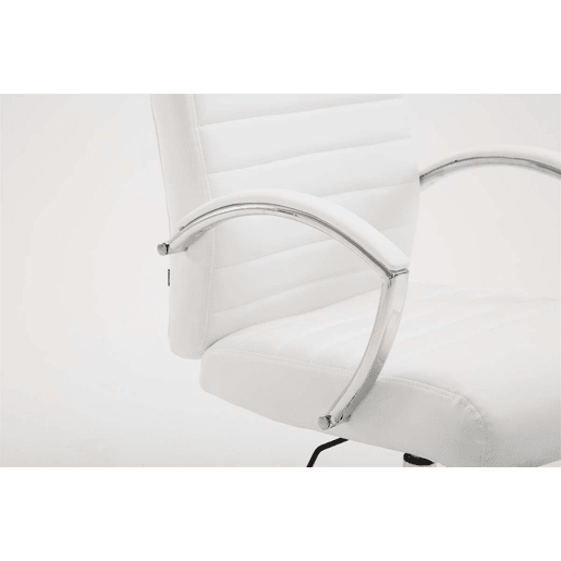 Silla de Oficina XL Valais Simil cuero Blanco 68X60X110 cm