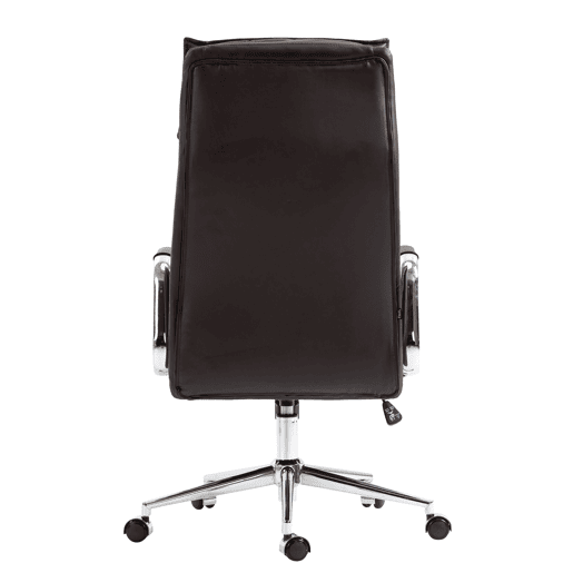 Silla de oficina Sotira de cuero genuino Cuero auténtico Marrón 65X60X111 cm