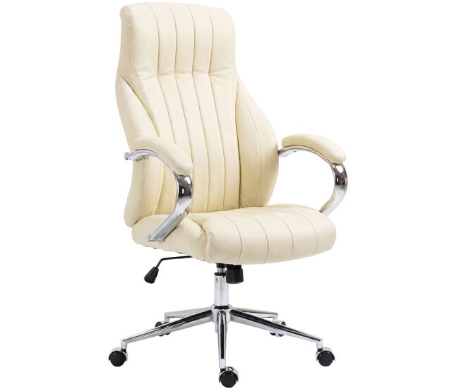 Silla de oficina wigan en cuero real 120x73x76 cm