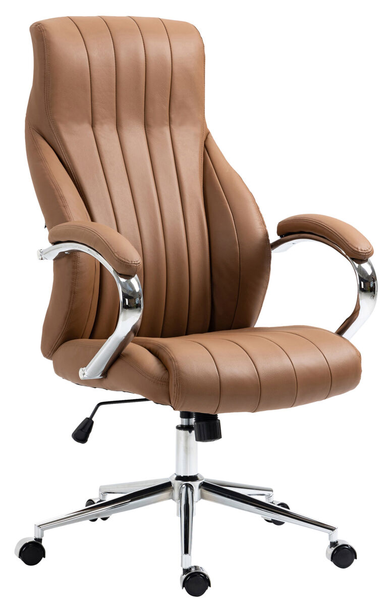 Silla de oficina wigan en cuero real 120x73x76 cm