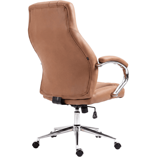 Silla de oficina Wigan Cuero auténtico Marrón claro 76X73X120 cm