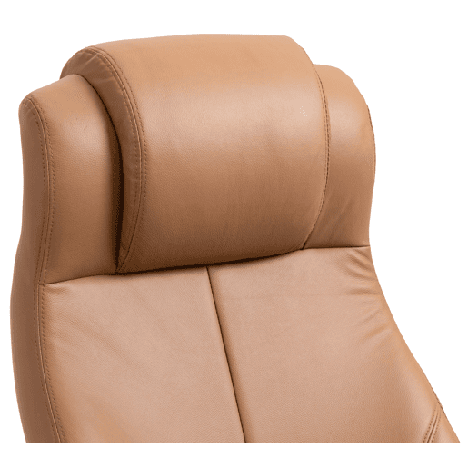 Silla de oficina Salford de cuero auténtico Marrón claro 79X64X120 cm Silla de oficina Salford de cuero auténtico Marrón claro 79X64X120 cm