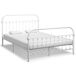Estructura de cama de metal 160x200 Estructura de cama de metal 160x200 Blanco