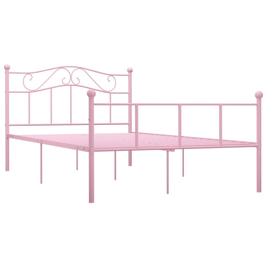 Estructura de cama 140x200 Rosa