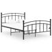 Estructura de cama de metal 200x200 Estructura de cama de metal 200x200 Negro