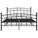 Estructura de cama de metal 200x200 Estructura de cama de metal 200x200 Negro