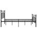 Estructura de cama de metal 200x200 Estructura de cama de metal 200x200 Negro