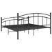 Estructura de cama de metal 200x200 Estructura de cama de metal 200x200 Negro