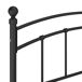 Estructura de cama de metal 200x200 Estructura de cama de metal 200x200 Negro