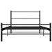 Estructura de cama de metal 90x200 Estructura de cama de metal 90x200 Gris