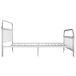 Estructura de cama de metal 180x200 Estructura de cama de metal 180x200 Blanco