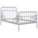 Estructura de cama extensible de metal 130x200 Estructura de cama extensible de metal 130x200 Blanco
