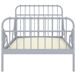 Estructura de cama extensible de metal 130x200 Estructura de cama extensible de metal 130x200 Blanco