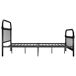 Estructura de cama de metal 120x200 Estructura de cama de metal 120x200 Negro