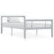 Estructura de cama de metal 90x200 Estructura de cama de metal 90x200 Gris