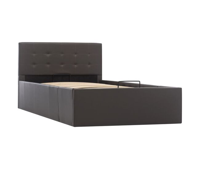 Cama canapé hidráulica cuero sintético 90x200