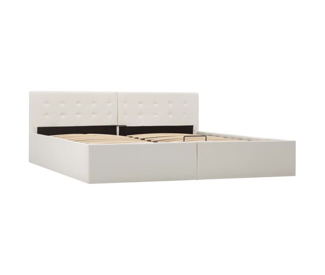 Cama canapé hidráulica cuero sintético 180x200