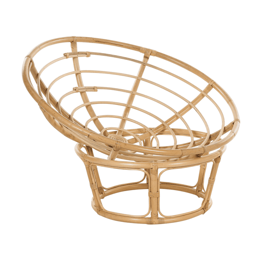 Conjunto de 2 poltronas de jardim com almofadas SALVO Rattan Natural
