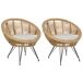 Beliani Silla de jardín MARATEA Beliani Silla de jardín MARATEA Beige