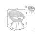 Beliani Silla de jardín MARATEA Beliani Silla de jardín MARATEA Beige
