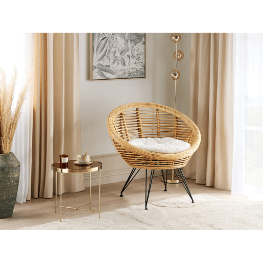 Cadeira de jardim MARATEA Rattan Natural