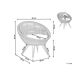 Beliani Silla de jardín MARATEA Beliani Silla de jardín MARATEA Beige