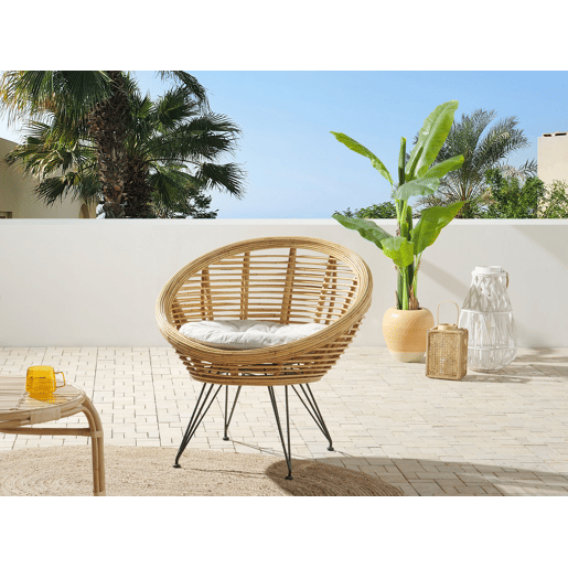 Cadeira de jardim MARATEA Rattan Natural