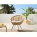 Beliani Silla de jardín MARATEA Beliani Silla de jardín MARATEA Beige