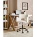 Beliani Silla de oficina SANILAC Beliani Silla de oficina SANILAC Blanco/ Beige
