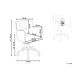 Beliani Silla de oficina SANILAC Beliani Silla de oficina SANILAC Blanco/ Beige