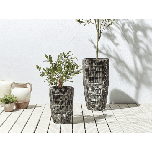 Beliani Conjunto de 2 vasos para plantas CHELONE