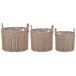 Beliani Conjunto de 3 macetas PENDULA Beliani Conjunto de 3 macetas PENDULA Marrón Claro