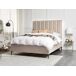 Beliani Cama con almacenaje Terciopelo SEZANNE 150x215 Beliani Cama con almacenaje Terciopelo SEZANNE 150x215 Gris
