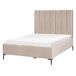 Beliani Cama con almacenaje Terciopelo SEZANNE 150x215 Beliani Cama con almacenaje Terciopelo SEZANNE 150x215 Gris