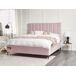 Beliani Cama con almacenaje Terciopelo SEZANNE 190x215 Beliani Cama con almacenaje Terciopelo SEZANNE 190x215 Gris