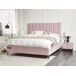 Beliani Cama con almacenaje Terciopelo SEZANNE 190x215 Beliani Cama con almacenaje Terciopelo SEZANNE 190x215 Gris
