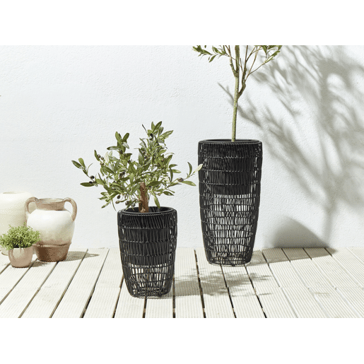 Beliani Conjunto de 2 vasos para plantas CHELONE
