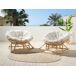 Beliani Silla mecedora ORVIETO Beliani Silla mecedora ORVIETO Beige
