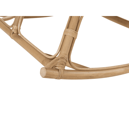 Conjunto de 2 cadeiras de baloiço ORVIETO Rattan Natural