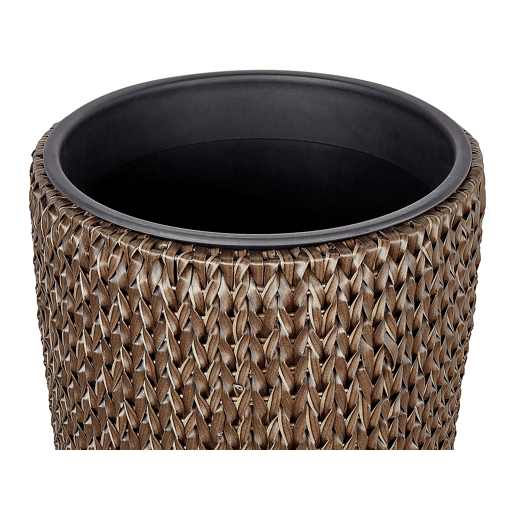 Beliani Conjunto de 2 vasos para plantas CEDRUS