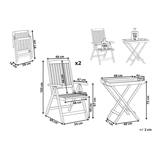 Beliani Conjunto bistrĂ´ AMANTEA Beliani Conjunto bistrĂ´ AMANTEA